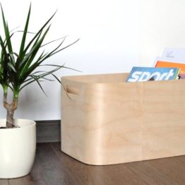 Plywood storage box