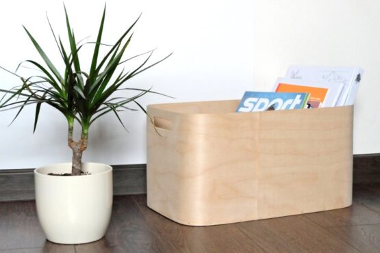 Plywood storage box