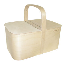 Plywood picnic basket