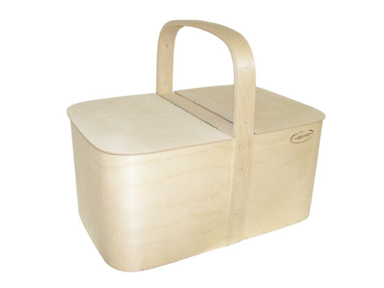 Plywood picnic basket