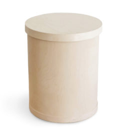 Plywood barrel with lid