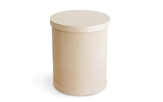 Plywood barrel with lid